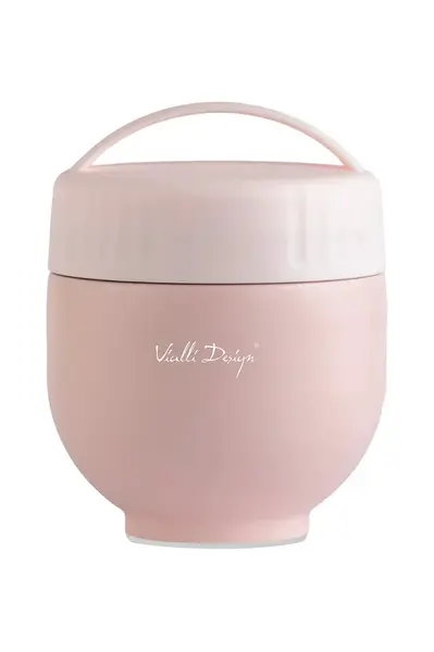 Termoska s nádobkou a lžičkou Vialli Design Fuori 680 ml