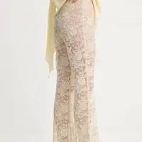 Kalhoty Day Birger et Mikkelsen Toby dámské, béžová barva, zvony, high waist, DAY65243765