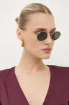 Sluneční brýle Ray-Ban OVAL zlatá barva, 0RB3547N