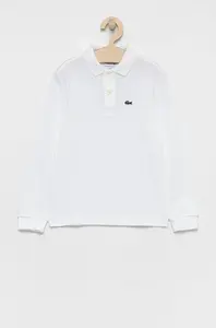 Dětská bavlněná košile s dlouhým rukávem Lacoste