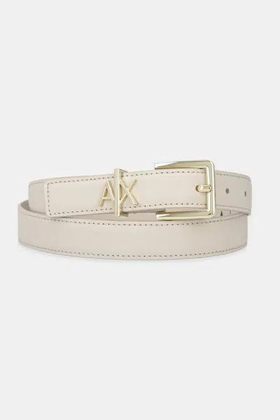 Kožený pásek Armani Exchange dámský, černá barva, 941182 4R759