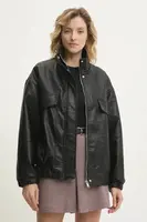 Bunda Answear.LAB černá barva, přechodná