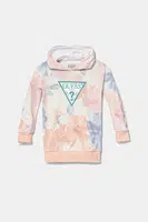 Dětské bavlněné šaty Guess modrá barva, mini, oversize, K5RK08 KA6R4