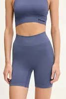 Tréninkové šortky Hummel Define fialová barva, high waist, 224138