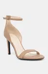 Sandály Calvin Klein HEEL SANDAL 90 - LTH béžová barva, HW0HW02337