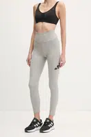 Legíny adidas Essentials dámské, šedá barva, s potiskem, JH1183