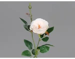 Umělá květina Růže 60 cm, světle růžová