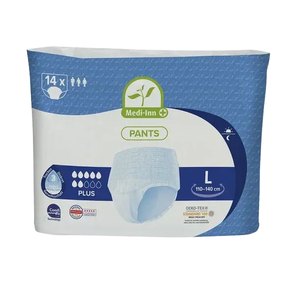 MEDI-INN Inkontinenční kalhotky Plus 7 kapek, velikost L, 14 ks