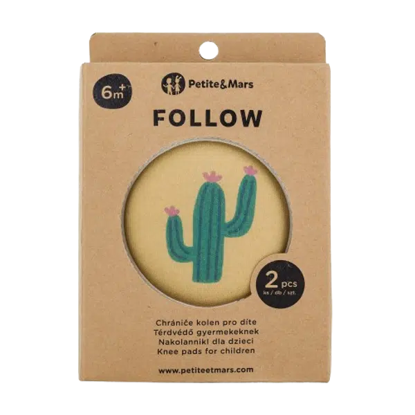 PETITE&MARS Chrániče kolen elastické na lezení Follow Intense Ochre 2 ks