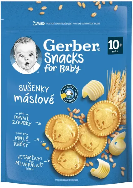 GERBER Snacks máslové sušenky 180 g