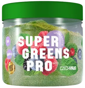 CZECH VIRUS Super Greens Pro V2.0 Lesní ovoce 360 g