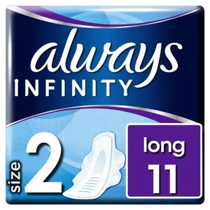 ALWAYS Infinity Long velikost 2 s křidélky 11 ks