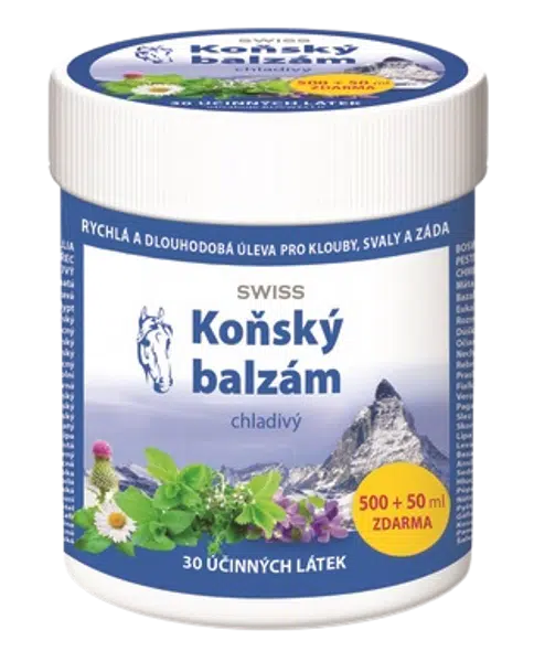 SWISS Koňský balzám chladivý 550 ml
