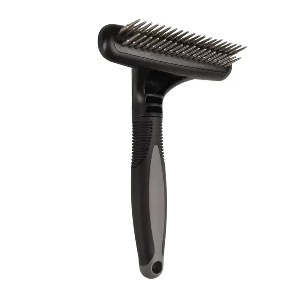 Kartáč pro domácí mazlíčky s otočnými zuby Flamingo Comfort - dvouřadý