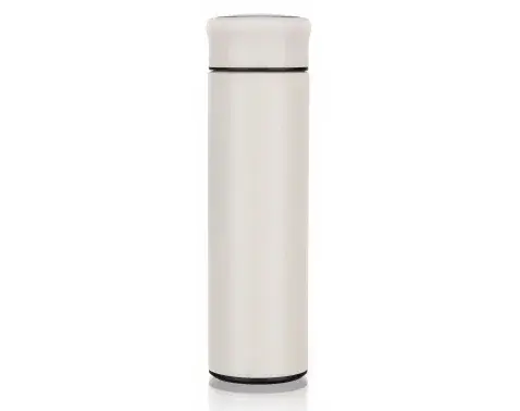 Chytrá termoska Rewo 420 ml, béžová s teploměrem
