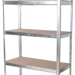 ROJAPLAST regál 90x40x180 pozink, stříbrný