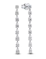 Pandora Luxusní stříbrné náušnice se zirkony Timeless 293159C01