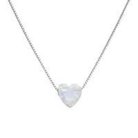 Evolution Group - Pavona Romantický náhrdelník se syntetickým opálem 12048.1