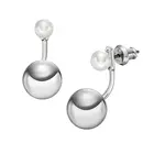 Fossil Třpytivé stříbrné náušnice Bold Links JOA00927040