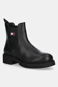 Topánky chelsea Tommy Jeans TJW CHELSEA LEATHER BOOT