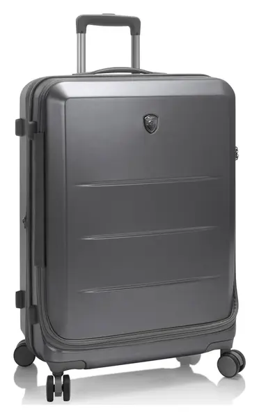 Stredný škrupinový kufor Heys EZ Fashion M Charcoal