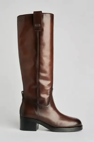 Kožené čižmy Karl Lagerfeld BROOKLYN