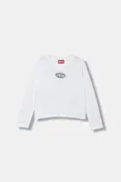 Detská bavlnená košeľa s dlhým rukávom Diesel TIVALSYLS T-SHIRT