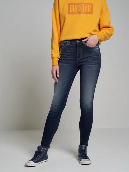 Big Star Woman's Skinny Trousers 115490 Blue