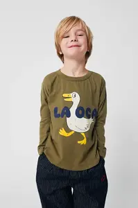 Detská bavlnená košeľa s dlhým rukávom Bobo Choses La Oca