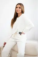 Kesi Włoski Set maslová látka mikinové + nohavice ecru