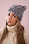 Kesi Čapica s fleece Anna K238 tmavošedý