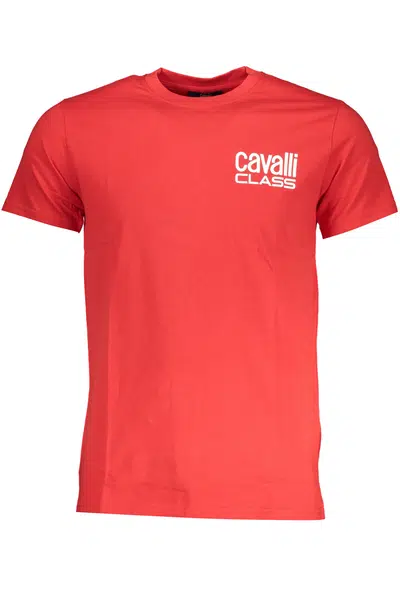 CAVALLI CLASS MEN'S SHORT SLEEVE T-SHIRT RED