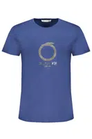 TRUSSARDI MEN'S SHORT SLEEVED T-SHIRT BLUE