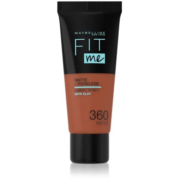 MAYBELLINE NEW YORK Fit Me! Matte+Poreless matující make-up pro normální a mastnou pleť odstín 360 Mocha 30 ml