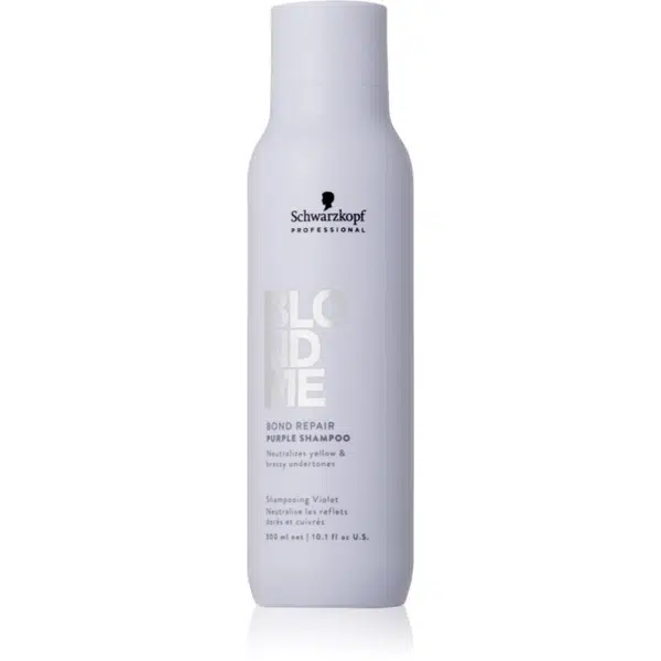 Schwarzkopf Professional Blondme Bond Repair Purple Shampoo fialový šampon pro blond vlasy 300 ml