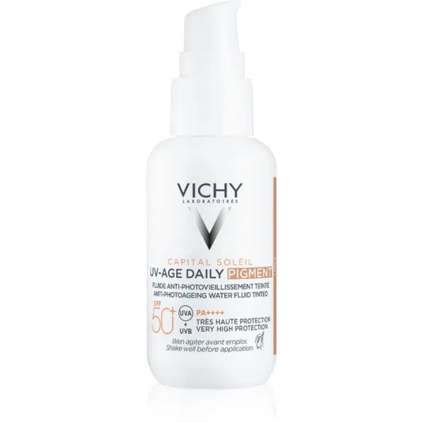 Vichy Capital Soleil Daily SPF50+ ochranný tónovaný fluid na obličej SPF 50+ odstín Light 40 ml