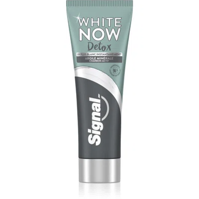 Signal White Now Detox Charcoal bělicí zubní pasta s aktivním uhlím 75 ml