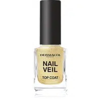 Dermacol Nail Veil vrchní lak na nehty třpytivý odstín Sparkling Beach 11 ml