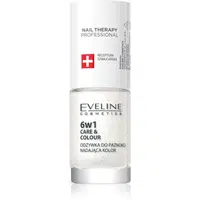 Eveline Cosmetics Nail Therapy Care & Colour kondicionér na nehty 6 v 1 odstín Golden Glow 5 ml