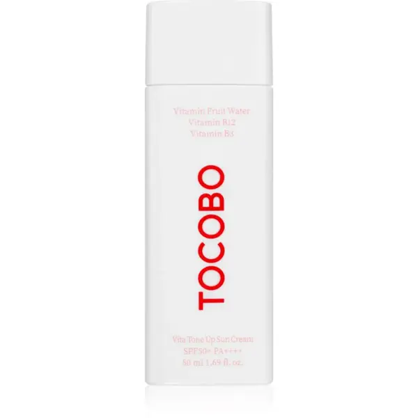 TOCOBO Vita Tone Up Sun Cream lehký ochranný gel-krém pro sjednocení barevného tónu pleti SPF 50+ 50 ml
