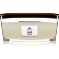 Woodwick White Teak vonná svíčka s dřevěným knotem (hearthwick) 453.6 g