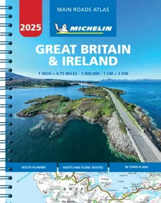 Great Britain & Ireland 2025 - Mains Roads Atlas (A4-Spiral) - Michelin