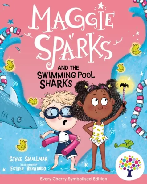 Maggie Sparks and the Swimming Pool Sharks: Accessible Symbolised Edition