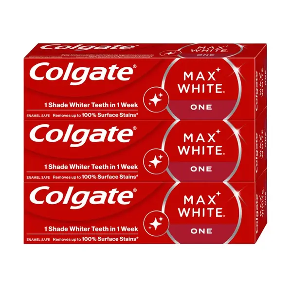Colgate Max White One bělicí zubní pasta 3x75 ml