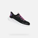 Black Girls Geox Sprintye Fast In Sneakers - Girls