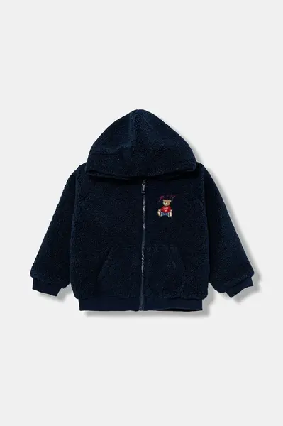 Dětská mikina Guess tmavomodrá barva, s kapucí, hladká, H5BT01 WGSO0