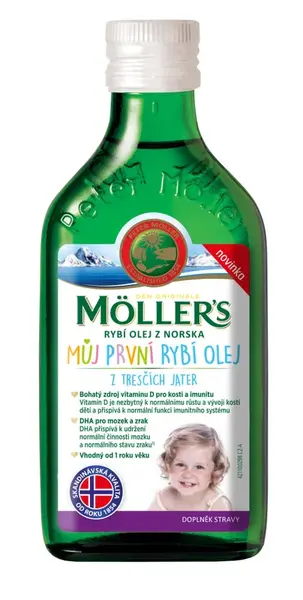 Mollers Omega 3 Můj První Rybí Olej 250ml
