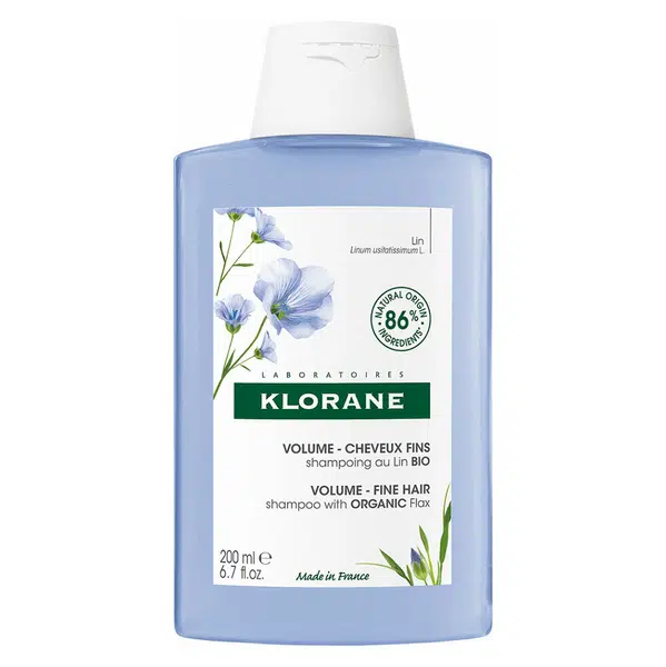 KLORANE Šampon s BIO lnem pro jemné vlasy bez objemu 200 ml