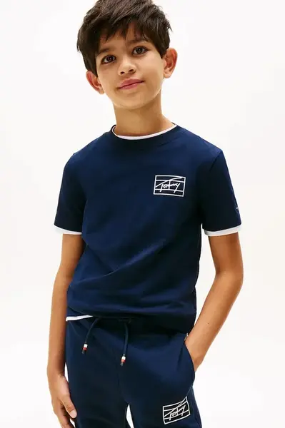 Dětské bavlněné tričko Tommy Hilfiger