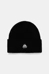 Vlněná čepice MOOSE KNUCKLES Parnis černá barva, M34MA544